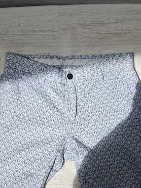Zara Man Light Blue Micro-Print Dress Pants